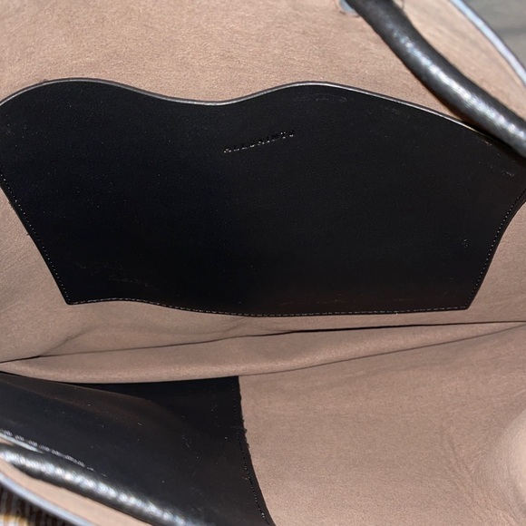 AllSaints Leather Black Shoulder Cinch bag - Picture 6 of 8